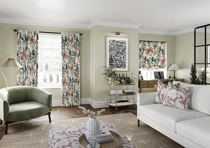 Parakeet Faux Silk, Fruit Punch - Made to Measure Curtain - Image 7